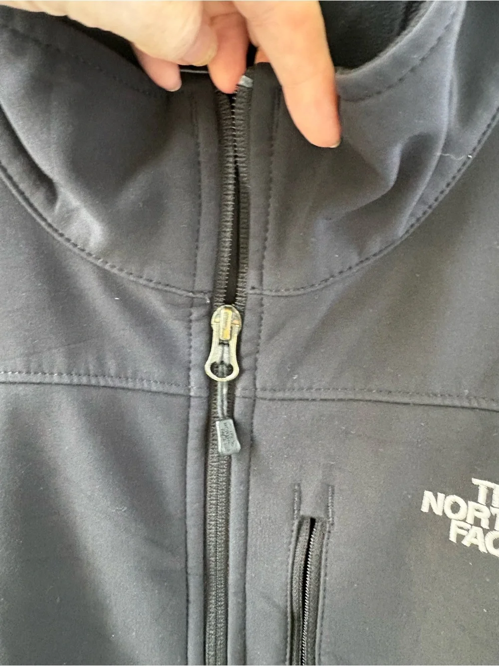The North Face Men’s XL Black Vest Zippered Pockets Fleece Line Outdoors Utility